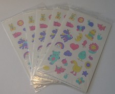 Pastel stickers - CURRENT Inc. - lot of 5 sealed packs  [1990s] picture