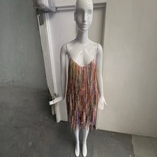 Ashish Beaded Fringe Rainbow dress size M (12) picture