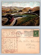 Gardiner, MT-Montana, Rustic Depot Gateway To Park Vintage c1909 Postcard picture
