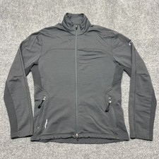 Icebreaker Jacket Mens Medium Gray GT 320 ExpeditionWeight Merino Wool Full Zip picture