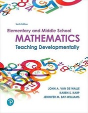 Elementary and Middle School Mathematics: Teaching Developmentally ( - VERY GOOD picture