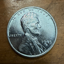 1943 S 1C Original Luster Lincoln Wheat Cent Steel Penny Business (Various) picture