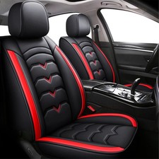 5pcs Pu Leather Car Seat Covers for Hyundai Santa Fe 2013-2025 Waterproof Airbag picture