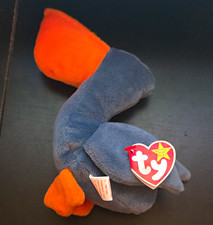 Ty Beanie Babies Scoop Pelican Plush Vintage 1996 Age 3+ Collectible picture