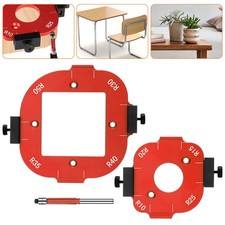 2PCS Router Corner Radius Template Jig R10-R50 Aluminum Woodworking Guide Tool picture