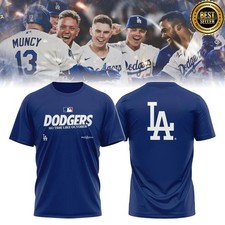 HOT LA Dodger$ 2026 Postseason Clinched Royal Blue T-Shirt picture