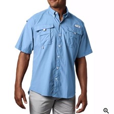 LIKE 🆕 Columbia PFG Fishing Shirt - Blue - Performance Fishing Gear picture