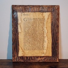 Vintage Desiderata Wall Plaque Poem With Wood Finish picture