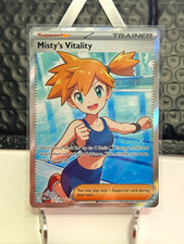 Pokemon Misty's Vitality 111/084 Full Art Holo Ultra Rare Trainer Supporter picture