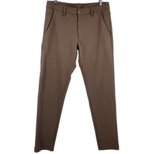 BYLT Everyday Pant 2.0 Mens Medium Brown Stretch Nylon Blend Tapered Chino picture