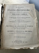 Antique (1893) Wilmore’s New Analytica Reference Holy Bible  picture