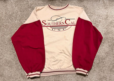 Vintage 90s Overwear USC Trojans Sweatshirt Made In USA Men's XL Southern Cal picture