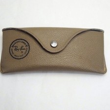 Vintage Ray Ban Bausch Lomb Tan Leatherette Aviator Sunglasses Case Belt Loop picture