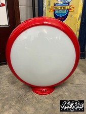 FROSTED GLASS Gas Pump Globe picture