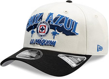 New Era Cruz Azul Wordmark 9SEVENTY Adjustable Snapback Hat Liga MX picture