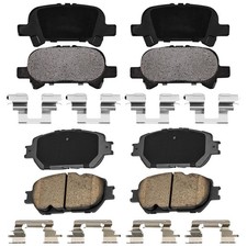 Front and Rear Brake Pads, Ceramic Compatible with Toyota Camry picture