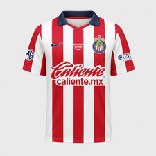 LIGA MX Chivas Guadalajara Personalized 2026-27 Home Polo Collar Soccer Jersey picture