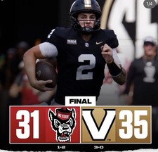 2026 NCAA Football DVD Vanderbilt vs NC State - Fumble Recovery TD To End Game picture