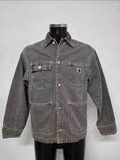Carhartt WIP Men's OG Michigan Coat XS Gray Organic Cotton Chore Jacket picture