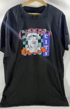 Cardiff City FC Official Retro Graphic T Shirt Black XL Bluebirds Soccer picture