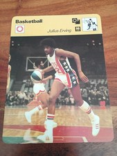 1977-79 SPORTSCASTER BASKETBALL #03-15 JULIUS ERVING Nets - Lausanne B back picture
