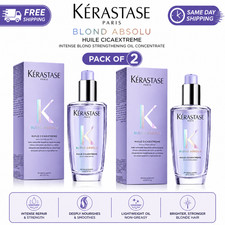 2x New Kerastase Blond Absolu Huile Cicaextreme Blond Beautifying Oil 100  ML picture