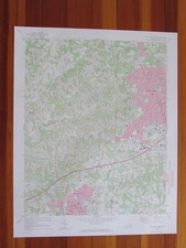 High Point West North Carolina 1973 Original Vintage USGS Topo Map picture