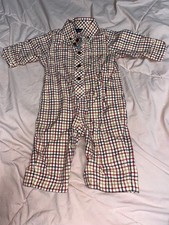 Baby Gap 9M plaid long sleeve one piece romper picture
