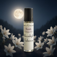 Moonlight Tuberose scented 10ml Rollerball bottle PERFUME BODY OIL FRAGRANCE picture