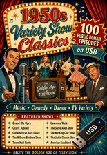 1950s Variety Show Classics 100 Episodes Public Domain TV USB Music Comedy picture