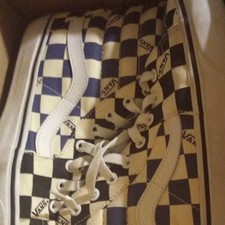 VANS SK8-HI REISSUE PRO SUPREME CHECKERS BLACK CREAM WHITE CDG VN0A38Z3JLW OG 12 picture