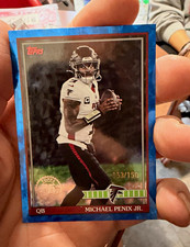 2025 Topps Michael Penix Jr. Blue /150 #91TF-4 Atlanta Falcons 33/150 picture