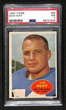 Sam Huff 1960 Topps Card # 80 New York Giants PSA 7 BA207592 picture