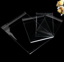 100 pcs Resealable Poly Bags Transparent OPP Bag Plastic Bags Self Adhesive Seal picture