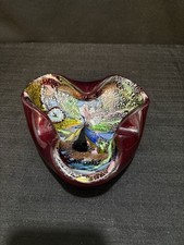 AVEM Murano Glass Bizantino Cased Tutti Frutti Bowl (POSSIBLY FRACTURED) picture