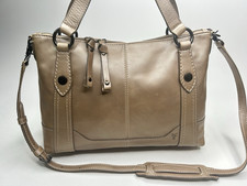 FRYE Melissa Medium Satchel w/ Detachable Crossbody Strap Light Bronze Leather picture