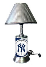 NY New York Yankees Lamp MLB Table Lamp with Shade Desk Light Room Decor picture