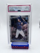 👑 2020 BOWMAN DRAFT CHROME #BD72 PETE CROW-ARMSTRONG 💎PSA 10 📈 NL MVP picture