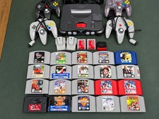 Nintendo 64 N64 Console Lot 19 Games 4 Controllers Expansion Pak GameShark HDMI picture