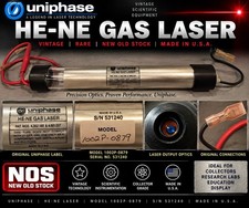 NOS Uniphase 1002P-0879 He-Ne Helium Neon Gas Laser Tube Vintage USA picture