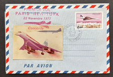 AtoZ. 1977 France Concorde 1st Flight with Photo Cachet to USA #62 of 300 picture