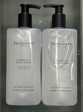 2-Pk PECKSNIFF'S ENGLAND GARDENIA & WHITE PEACH Moisturizing SOAP-FREE HAND WASH picture