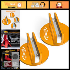 2-Pack Universal Magnetic Frame Rail Protectors, Aluminum Car Adapter Grooved picture