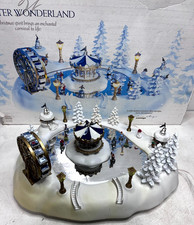 Vintage 1997 Trendmasters Winter Wonderland Christmas Skating Pond Complete picture