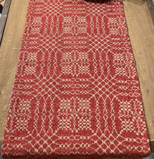 NEW PRIMITIVE TABLE SQUARE RED TAN NANTUCKET 52