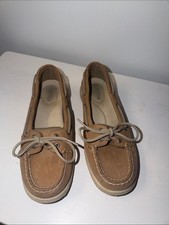 Women’s Sperry Tan Boat Shoes - Classic Slip-On Deck Loafers picture