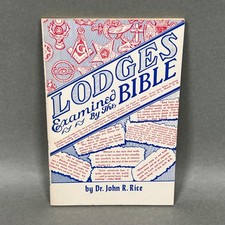 Vtg 70s 80s Lodges Examined by the Bible Dr John Rice Anti Masonic Secret Orders picture