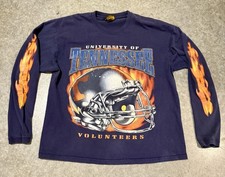 Vintage University of Tennessee Volunteers Graphic Football Helmet Long SleeveXL picture