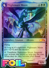 x1 Nightmare Moon // Princess Luna PTG MTG 1 FOIL MYTHIC M/NM 1x picture