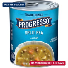 Progresso Traditional Split Pea with Ham Canned Soup, Gluten Free, 19 oz | Real picture